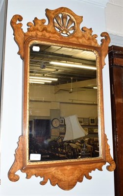Lot 1237 - A Regency style fret-cut wall mirror 75cm high