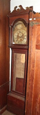 Lot 1333 - ~ An oak eight day longcase clock, signed Archd Strachans, Tanfield, No.461, 18th century,...