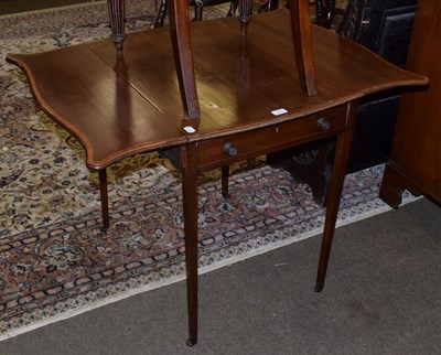 Lot 1357 - A George III inlaid mahogany Pembroke table