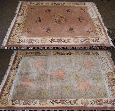 Lot 1371 - A Chinese carpet with another