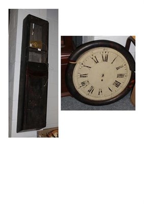 Lot 1423 - ~ An 18th century chinisorie tavern wall timepiece, trunk inscribed above the door ''Tailor...