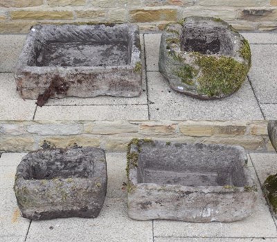 Lot 1457 - Four stone troughs