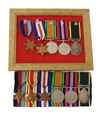 Lot 2 - A Second World War Group of Five Medals, comprising a 1939-45 Star, France and Germany Star,...