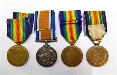 Lot 15 - Seven First World War Single Medals, comprising:-  a 1914 Star, un-named; two 1914-15 Stars to...