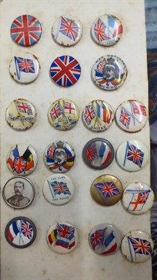 Lot 18 - A Collection of Ninety Six Late Victorian/Edwardian Celluloid Button Badges, depicting...