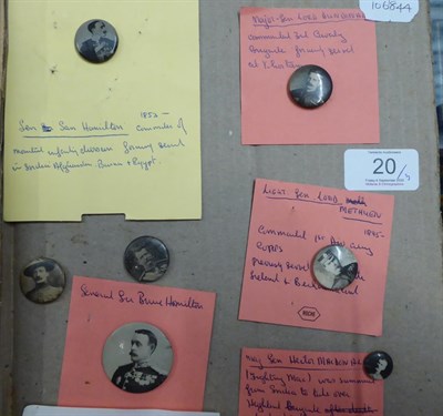 Lot 20 - A Collection of Sixty Boer War Period Celluloid Button Badges, depicting military leaders and...