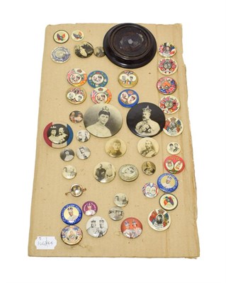Lot 21 - A Collection of Forty Four Late 19th/20th Century Royal Commemorative Celluloid Button Badges,...