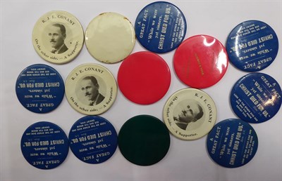 Lot 22 - A Collection of Twenty Two Early 20th Century Celluloid Backed Tin Compact Mirrors, six depicting R