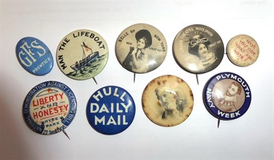 Lot 24 - A Collection of Fifty Six Celluloid Button Badges, depicting advertising and miscellaneous,...