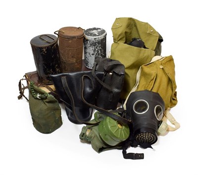 Lot 58 - A Collection of Fifteen Various Gas Masks/Respirators, comprising twelve Second World War...