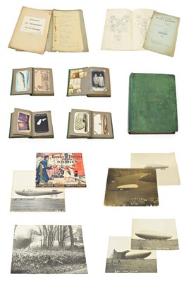 Lot 77 - An Interesting Collection of Ephemera and Photographs Relating to Air Ships, including eight...