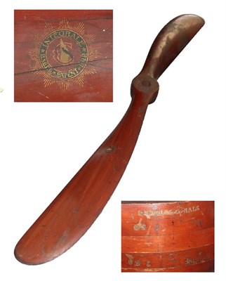 Lot 80 - An Early 20th Century Chauviere Two Blade Aeroplane Propeller, of five mahogany laminations,...