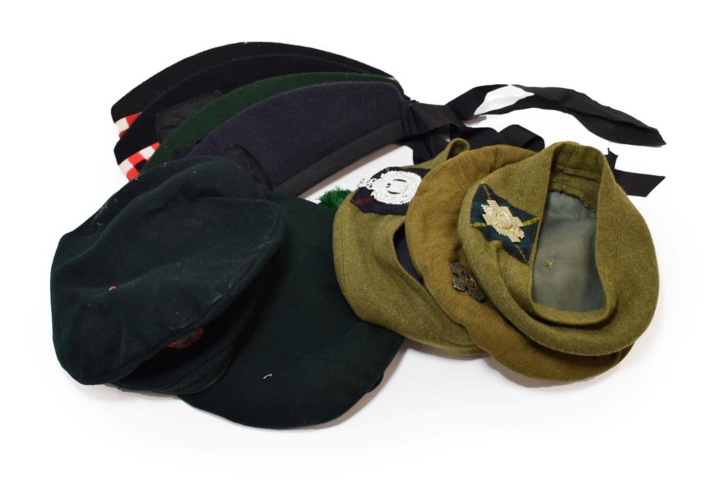 Lot 88 - A Collection of British Military Headgear, including a 1944 general service cap to the Royal...