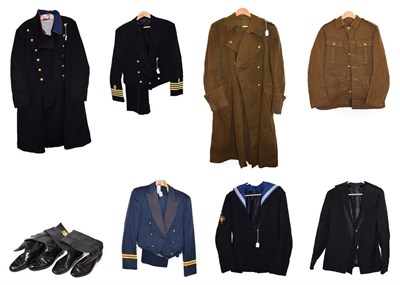 Lot 102 - A Quantity of Various Uniforms, including a late 20th Century RAF mess dress jacket, waistcoat...