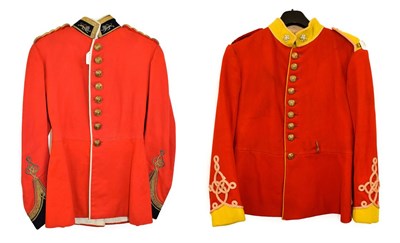 Lot 110 - A Scarlet Tunic to a Second Lieutenant the King's Own Royal Lancaster Regiment, with gold braid...