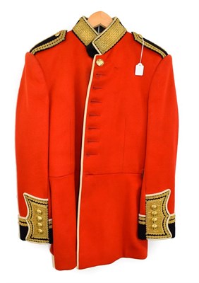 Lot 114 - An Elizabeth II Officer's Scarlet Home Service Dress Tunic to the Grenadier Guards, with black...