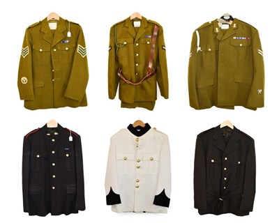 Lot 124 - Three No.2 Service Dress Uniforms, each comprising tunic and trousers, with staybrite buttons,...