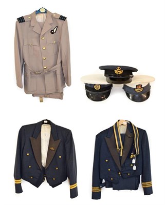 Lot 127 - An RAF No. 6 Warm Weather Uniform to a Wing Commander, comprising stone jacket with staybrite...