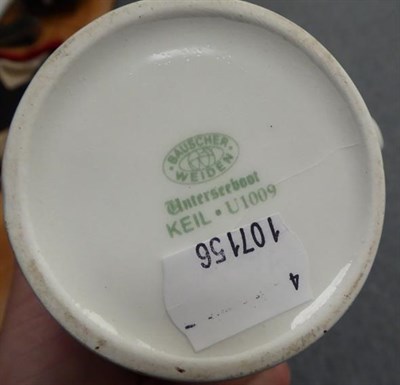 Lot 162 - German Third Reich Militaria, comprising a Kriegsmarine canteen white porcelain milk jug  and...