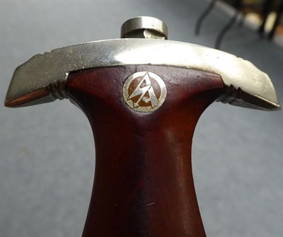 Lot 170 - A German Third Reich SA Dagger, the 22cm double edge steel blade etched Alles fur Deutschland,...