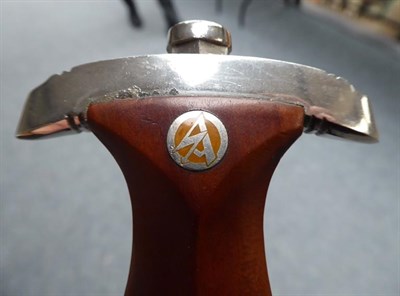 Lot 171 - A German Third Reich Transitional SA Dagger, the 22cm double edge steel blade etched Alles fur...
