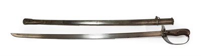 Lot 178 - An Early 20th Century Japanese Type 32 NCO's Sword, the 77cmcm single edge fullered steel blade...