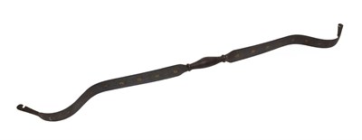 Lot 208 - An Indian Steel Bow, in two sections screwing together at the grip, with gold koftgari...
