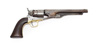 Lot 237 - A Colt Model 1860 Army Six Shot Single Action Percussion Revolver, the 20cm round barrel...
