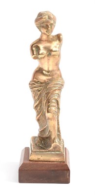 Lot 2011 - Lejeune: A Brass Car Mascot as the Goddess Aphrodite, stamped AEL and dated 1919, mounted on a...