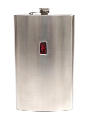Lot 2074 - Rolls-Royce: A Stainless Steel 64oz Capacity Drink's Flask, with red Rolls-Royce badge to...