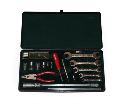 Lot 2095 - An Original Jaguar XJ Service Kit, contained within a black plastic case, containing five...