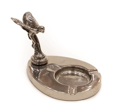 Lot 2110 - Rolls-Royce Interest: A Chromed Presentation Ashtray, For 25 Years' Service 1946-1971 Presented...