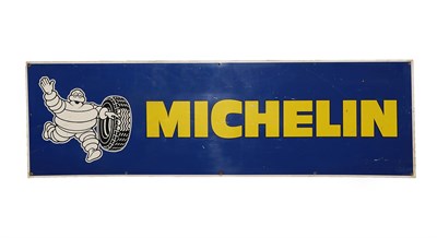 Lot 2162 - Michelin Tyres: A Single-Sided Aluminium Advertising Sign, 51cm by 168cm
