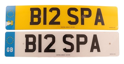 Lot 2173 - Cherished Registration Number B12 SPA, with retention certificate dated 16 02 2018, expiring 03...