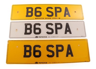 Lot 2175 - Cherished Registration Number B6 SPA, with retention certificate dated 16 02 2018, expiring 27...