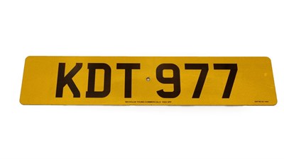 Lot 2180 - Cherished Registration Number: KDT 977, with retention certificate, expires 11 09 2025 sold...