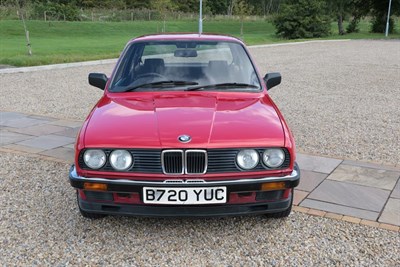 Lot 2258 - 1985 BMW 320I Automatic Registration number: B720 YUC Date of first registration: 15/03/1985...