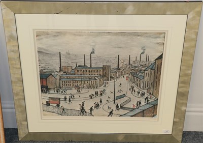 Lot 4 - After Laurence Stephen Lowry RBA, RA (1887-1976) ''Huddersfield'' Signed, with the blindstamp...