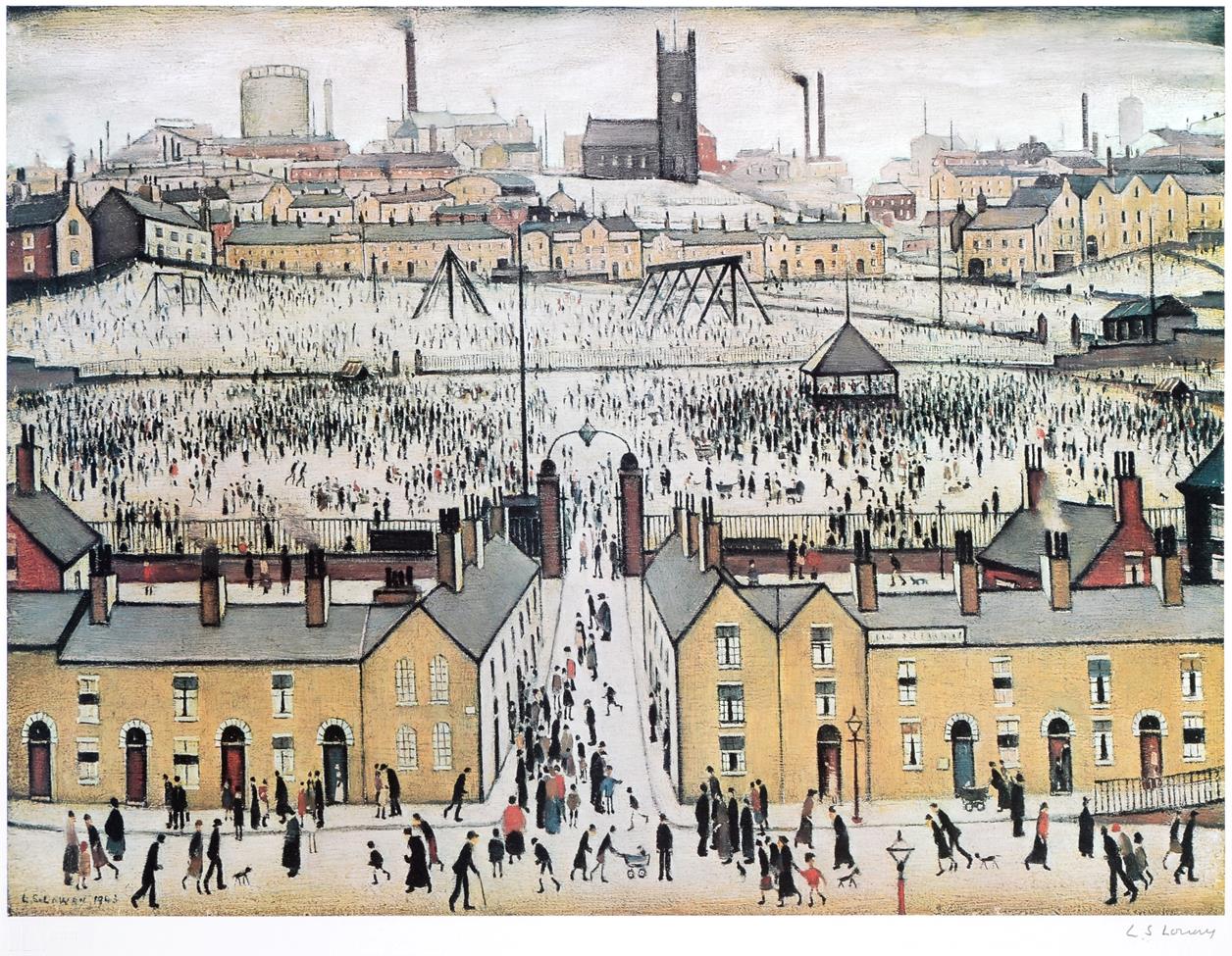 Lot 6 - After Laurence Stephen Lowry RBA, RA (1887-1976) ''Britain at Play'' Signed, with the...
