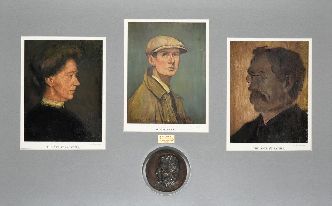Lot 7 - After Laurence Stephen Lowry RBA, RA (1887-1976)  ''Self Portrait'', ''The Artist's Mother'', ''The