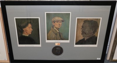Lot 7 - After Laurence Stephen Lowry RBA, RA (1887-1976)  ''Self Portrait'', ''The Artist's Mother'', ''The