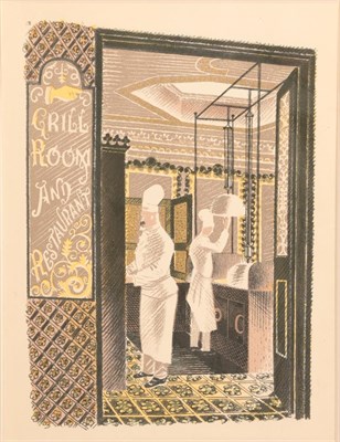Lot 17 - Eric Ravilious (1903-1942) ''White and Co'' Lithograph from the 1938 ''High Street'' series,...