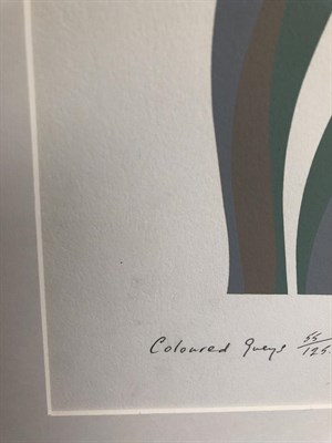 Lot 19 - Bridget Riley CH, CBE (b.1931) ''Coloured Greys III'' Signed, inscribed and dated (19)72,...