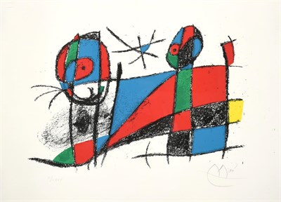 Lot 22 - After Joan Miró (1893-1983) Spanish ''Le Chat Heureux'' / The Happy Cat, 1975 Signed and...