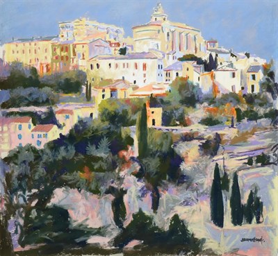 Lot 52 - Tony Brummell-Smith (b.1949) ''Gordes- Summer'' Signed, inscribed verso and dated 2003, pastel,...