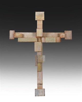 Lot 84 - Michael Finn (1921-2002) Constructed Cross Signed and dated August 2001 verso, wood, 72.5cm...