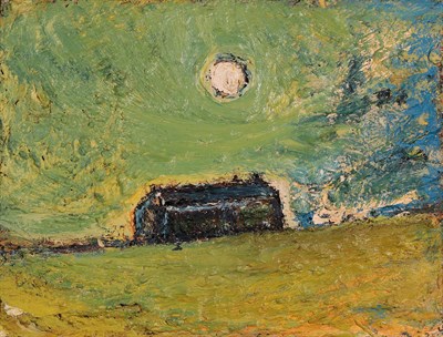 Lot 89 - Kitty North (b.1963) Green Farm Signed and inscribed verso, oil on canvas, 35cm by 46cm...