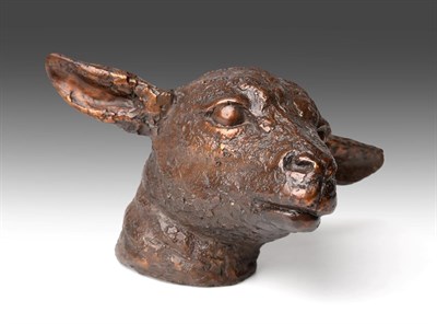 Lot 104 - Sally Arnup FRBS, ARCA (1930-2015) ''Newborn Lamb Head'' Signed and numbered II/X, bronze,...