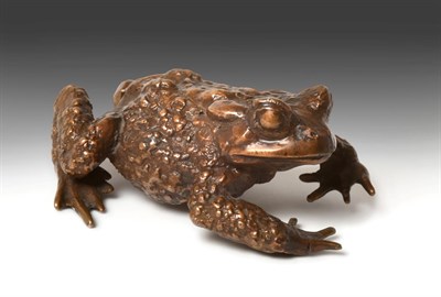 Lot 109 - Sally Arnup FRBS, ARCA (1930-2015) Toad Signed and numbered II/X, bronze, 4cm high  See...