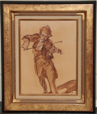 Lot 117 - Claude Weisbuch (1927-2014) French ''Berceuse'' Signed, inscribed verso, oil on board, 33.5cm...